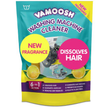 6-in-1 Washing Machine Cleaner, Dissolves Hair, Eliminates Bad Odours, Removes Limescale, Deep Clean, Leaves Smelling Fresh, Antibacterial, Descales