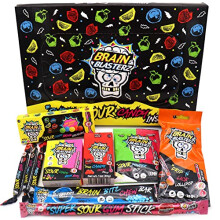 Sour Sweets Gift Box - Vegan Sweets, American Sweets Gift Box, Halal Sweets - Extreme Sour Candy Collection - Special Edition Items, 1-4 Sourness