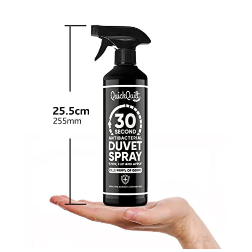 - 30 Second Anti-bacterial Duvet Spray | Bedding Disinfectant and Sanitiser 500ml, Clear 2
