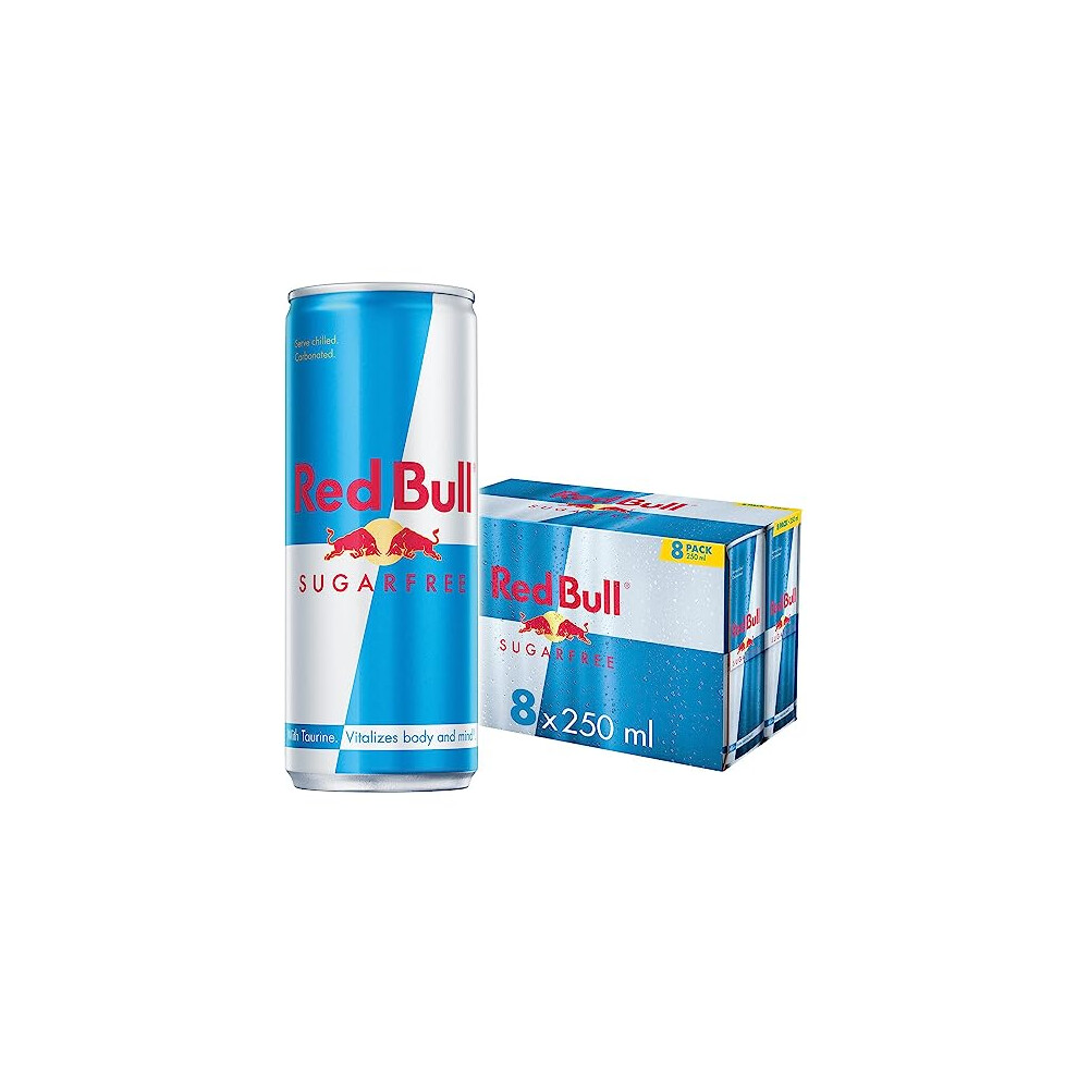 Red Bull Energy Drink Sugar Free 250 Ml X8
