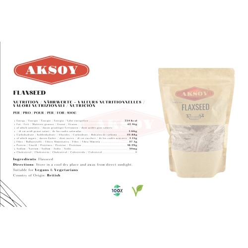 Brown Whole Flaxseed (Linseed) 1250gr || Batch Tested, Raw, Non GMO, Sproutable, Keto Friendly 2