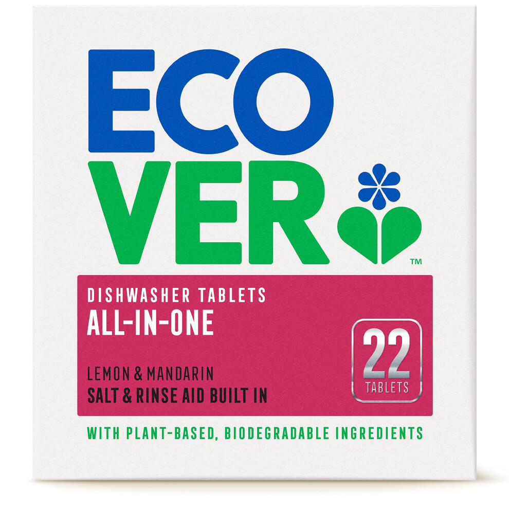 All in One Dishwasher Tablets, Pack of 22