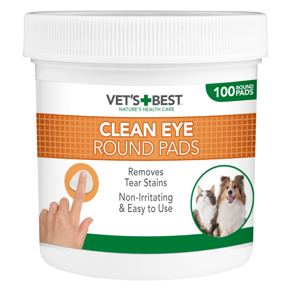 Vets Best Vet's Best Natural Eye Cleansing Wipes For Dogs - 100 Disposable Wipes