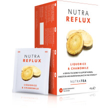 NUTRAREFLUX - Acid Reflux Tea | Digest Tea - Helps Supports Digestion & Balance In The Stomach - Includes Slippery Elm, Fennel & Peppermint - 20