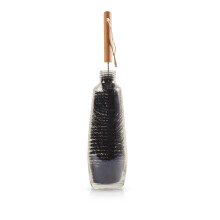 Bottle Brush, 1 x Cleaning Brush for Plastic & Glass SodaStream Bottles, Natural Wooden Handle & Flexible Stainless Steel Bristles, Reusable Water
