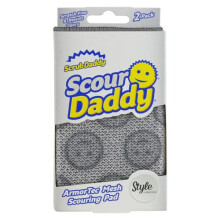 Scour Daddy Style, Scourers Non Scratch Scrubbing Sponge, Scouring Pads, Kitchen Sponges for Dishes, Dishwashing Pan Scrubber, Cleaning Supplies, Dish