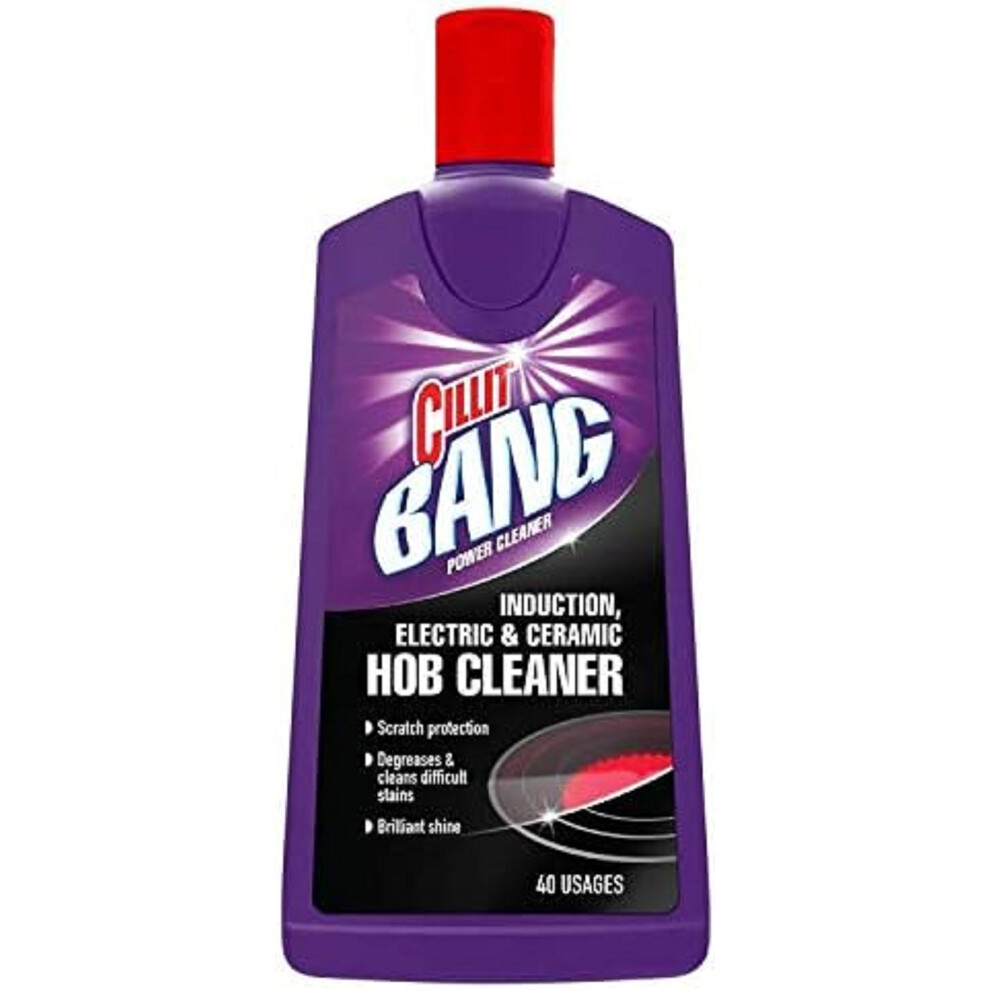 Cillit Bang Hob Cleaner, For Cleaning Burnt-On Stains, Ovens And Stovetops, 200Ml