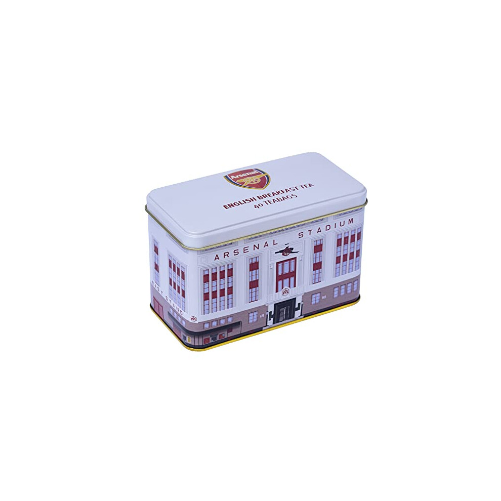 New English Teas Arsenal Highbury Tea Tin With 40 English Breakfast Teabags