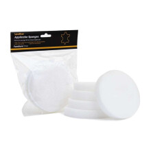 Utility Sponge Bundle - 5 Leather Cleaning, 2 Applicator Sponges for Leather, Fabric, Wood Care, White