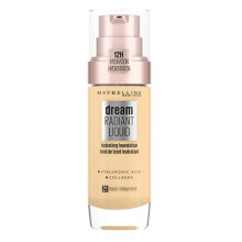 Foundation, Dream Radiant Liquid Hydrating Foundation with Hyaluronic Acid and Collagen - Lightweight, Medium Coverage Up to 12 Hour Hydration - 21