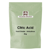 Citric Acid 2kg, Food Grade, Anhydrous by Manor Springs