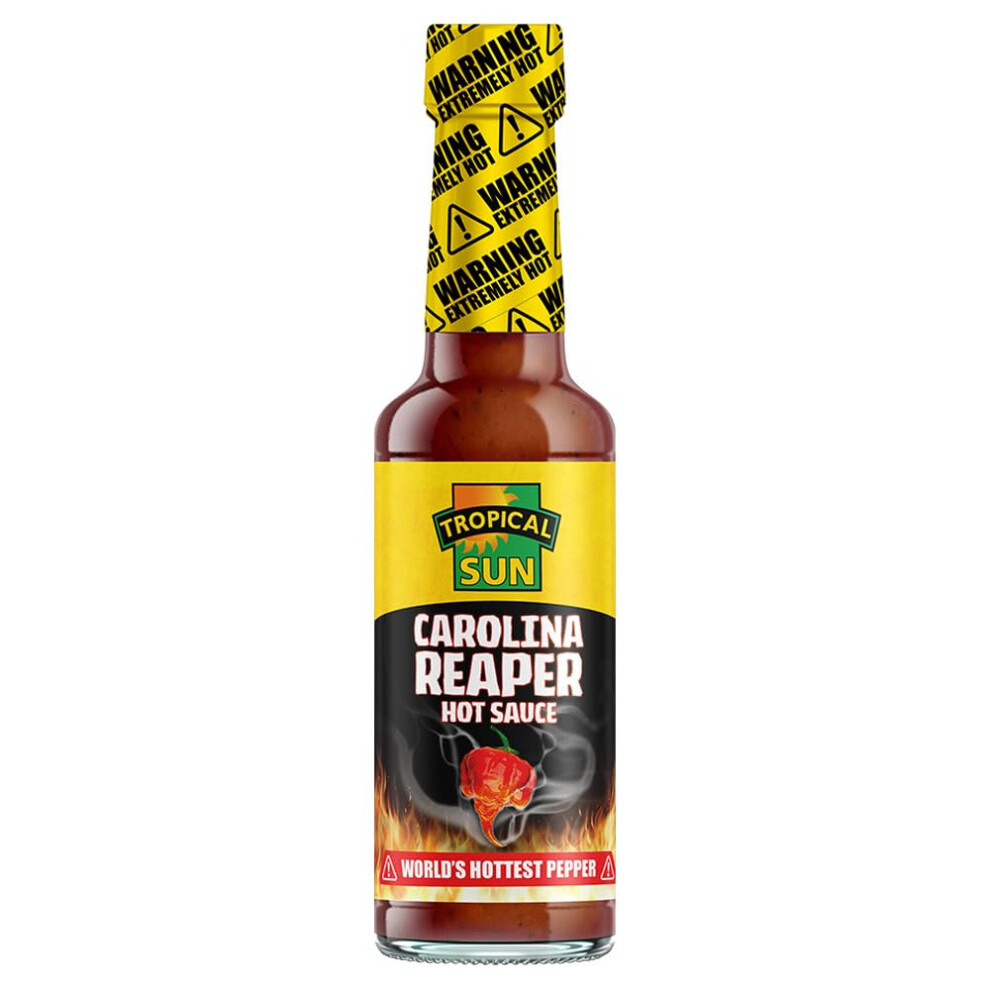 Tropical Sun Carolina Reaper Sauce | Worlds Hottest Chilli | 148Ml (Pack Of 1)