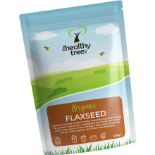 Organic Raw Flax Seeds (Linseed) by TheHealthyTree Company - Brown, Whole, High in Omega 3, Fibre, Magnesium and Vitamin B1 - Gluten Free Vegan
