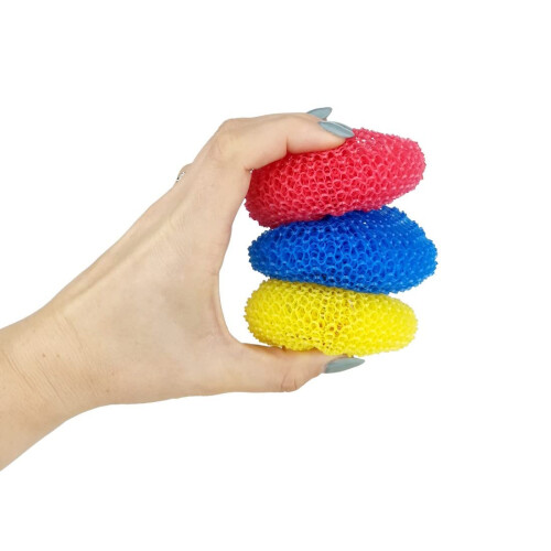 Plastic Scourer 12 Pieces - Scraper Sponge Pot Cleaner 2