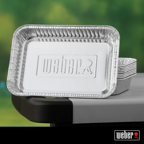 Weber 6415 Drip Pans 10-Piece, Small, Silver 2