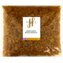 - Golden South African Sultanas 1kg - GMO Free - Suitable for Vegetarians - Baking - Desserts - Cakes - Cookies - Tart - Mince Pies - Granola