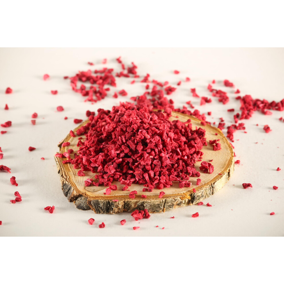 Confectious – Premium Freeze-Dried Raspberry Pieces, Grade Aa, 50G, 100% Natural, No Added Sugar Or Preservatives, Pure Premium Dried Bits, Raw Vegan Freeze