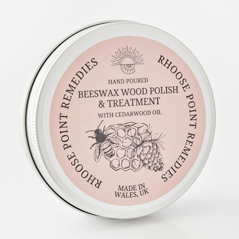 Beeswax Wood Polish & Conditioner With Cedarwood Essential Oil 100Ml Bees Wax Enhances The Natural Beauty Of Oak Pine, Beech & More Seals & Protects 5065006551388