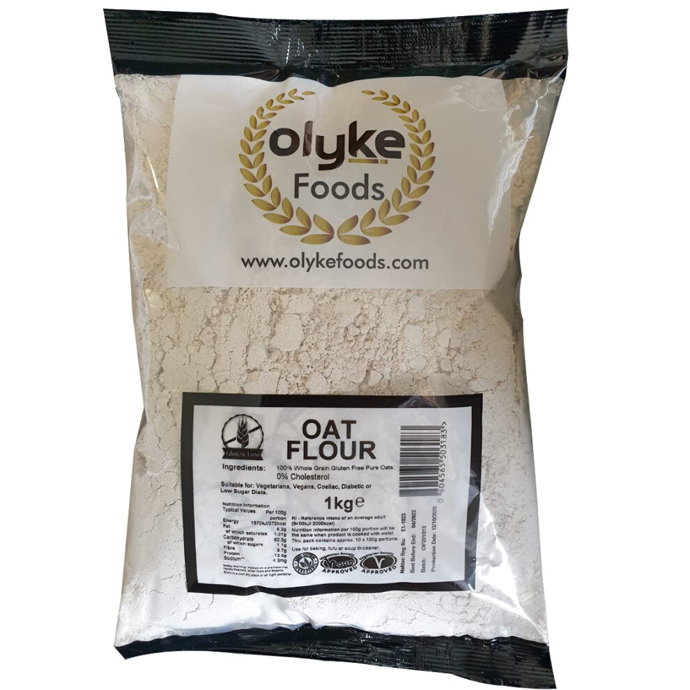 Olyke Gluten Free Oat Flour 1Kg | 100% Oats