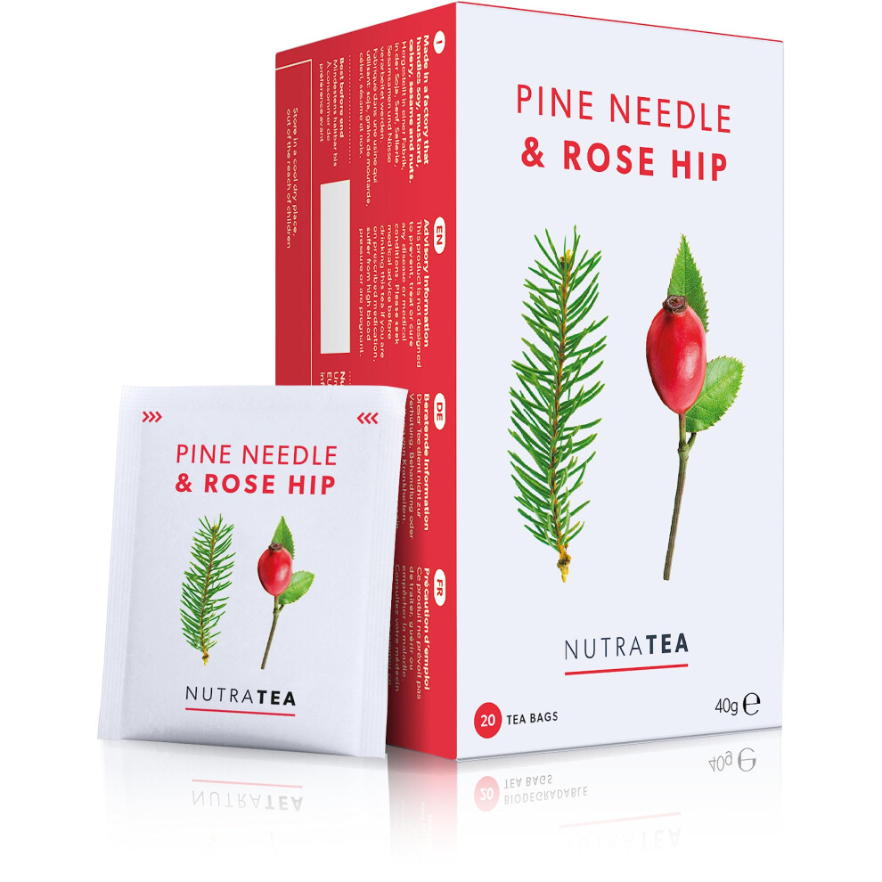 Nutratea Pine Needle & Rose Hip 20 Sachets x 4 Pack - Image 5