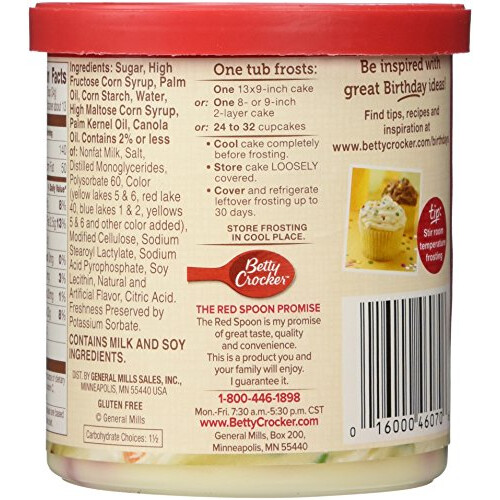 Betty Crocker Rainbow Chip Rich & Creamy Frosting 1
