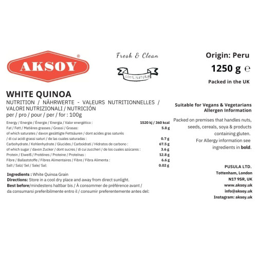 White Quinoa 1.25KG 2