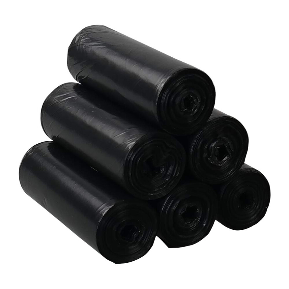 Black Bin Liner, 10 L Small Trash Bin Bags, 150 Bags