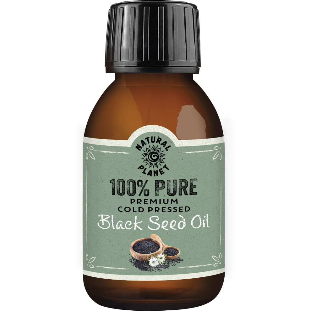 Natural Planet Seed Oil 100Ml Cold Pressed High Strength Thymoquinone Nigella Sativa. Kalonji Non-Gmo Cruelty Free Black