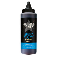Sticky Soy Dipping Sauce - SWEET HONEY DIPPING SAUCE WITH GARLIC AND SOY - DRIZZLE ON ASIAN FINGER FOOD SPRING ROLLS, CHICKEN - 325g