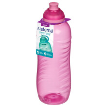 Twist 'n' Sip Squeeze Sports Water Bottle | Leakproof Water Bottle | 460 ml | BPA-Free | Pink