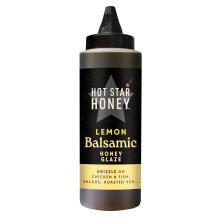 Lemon Balsamic Glaze - CITRUSY BALSAMIC GLAZE WITH HONEY AND LEMON - DRIZZLE ON CHICKEN & FISH SALADS, ROASTED VEGTABLES - 325g
