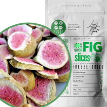 Freeze Dried Figs Slices | 100% Natural | No Added Sugar | Gluten Free Healthy Snack, Cake Decoration, Smoothie | Dry Figs Raw Freeze Dried Snack |