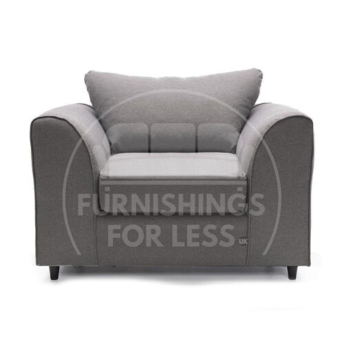 (Grey, Armchair) Casper Chenille Fabric Corner Sofa Range