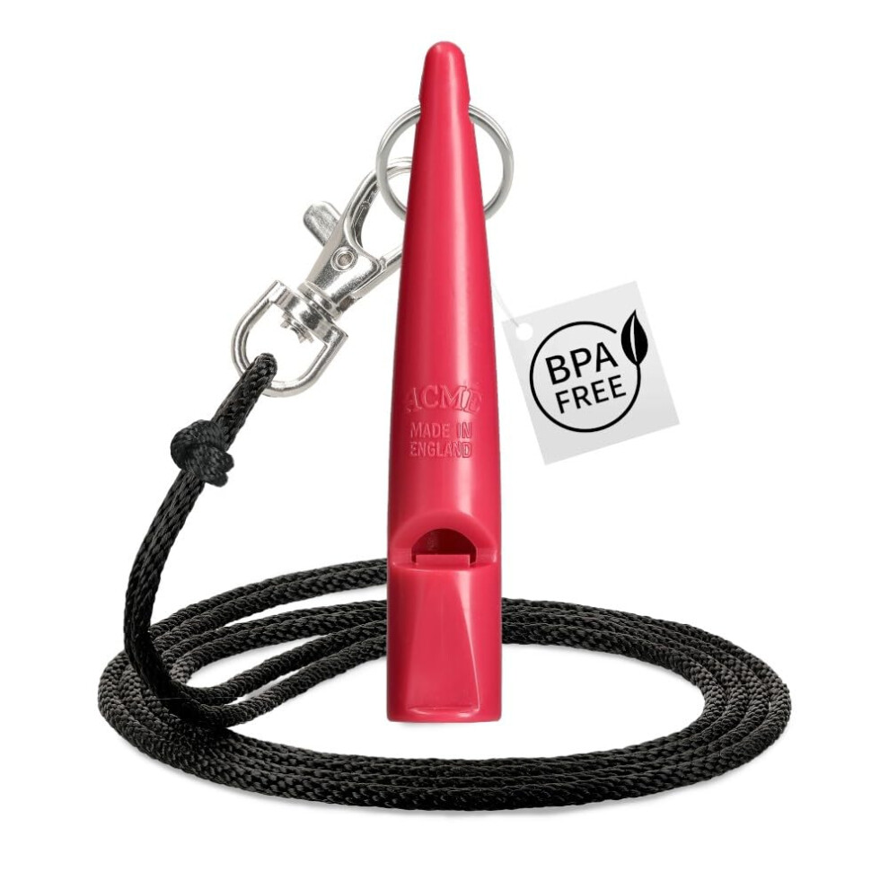 dog whistle no. 211.5 with whistle strap | Original from England | Ideal for dog training | Food-Grade ABS Material | Standardized frequency | Loud