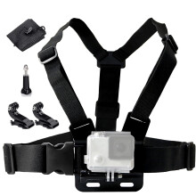 Waterproof Chest Mount, Harness, Strap, Compatible with Gopro Hero 12 11 10 9 8 7 6 5 4 3 / DJI, AKASO, Apeman, Apexcam & Most Action Cameras, Chest
