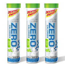 Zero Calories I Recovery and Hydration Electrolyte Drink I Zero Effervescent Tablets I Lime | 3 Tubes, 60 Tablets |