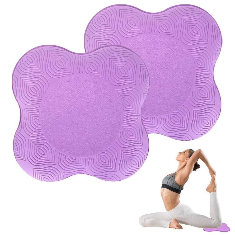 Kysun Yoga Support Pad, 2Pcs Yoga Knee Pad, Non-Slip Yoga Knee Mats, Yoga Balance Kneeling Mat, Yoga Knee Pads Cushion, Sports Balance Cushion Pilates
