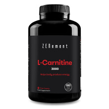 L-Carnitine 3000mg per dose | Improves Sports Performance, Weight Loss, Energy Resistance | High Strength | 180 Vegan Capsules | Non GMO, Gluten Free