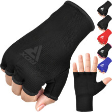 Boxing Hand Wraps Inner Gloves for Punching - Half Finger Elasticated Bandages under Mitts Fist Protection - Great for MMA, Muay Thai, Kickboxing,