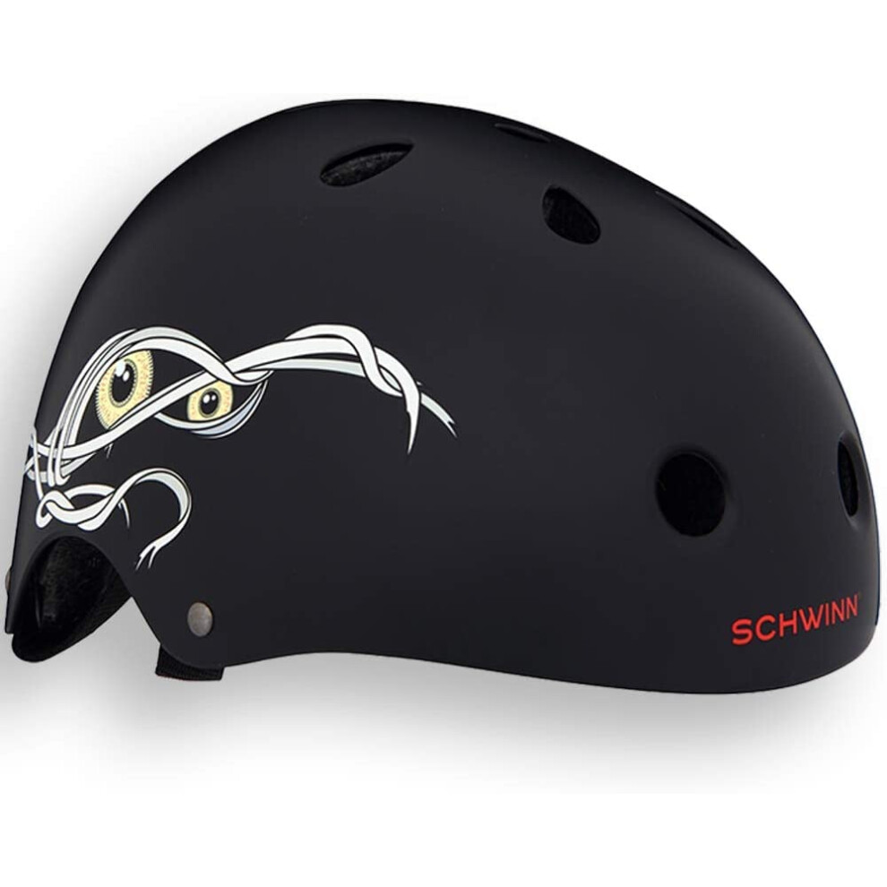 Boys' The Mummy Bmx Helmet, Mummy (Black), M UK - 54-58cm.