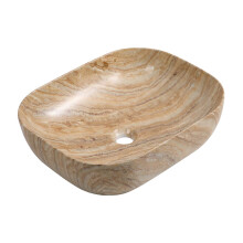 Bathroom Art Counter Top Basin Sink Cloakroom Hand Wash Bowl Square