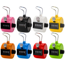Tebery 8 Pack Handheld Tally Counter 4 Ciffer Mekanisk Palm Clicker Counter Assorteret Farve Antal t?ller/Pitchers Scores Counter/Crochet til coa