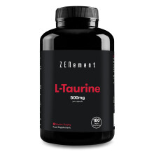 Taurine Supplement 1000mg Capsules Per Serving | 180 High Strength Taurine Capsules Vegan (3 Months Supply) | Pre Workout Supplement for Men & Women |