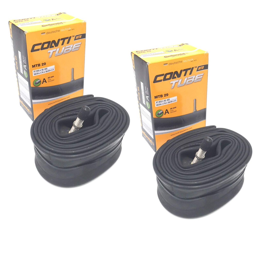 29" x 1.75-2.5 Mountain Bike Inner Tubes with 40mm Schrader Valve (Pair)