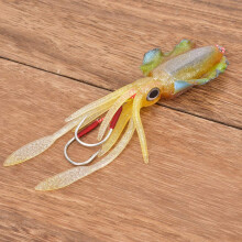3D Eyes Octopus Fishing Lure, Squid Fishing Lure, PVC For Fishing Sea/Fresh Water(3#)