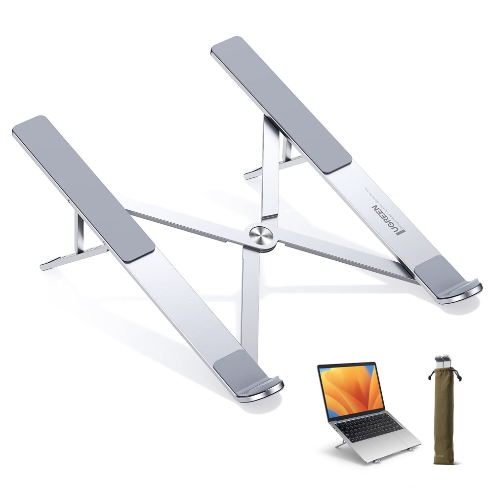 Laptop Stand For Desk Adjustable, Macbook Stand, Portable Aluminium Laptop Riser For Desk With Carry Bag, Folding Laptop Stand For 8-17.3 Inch Laptops 6957303842896