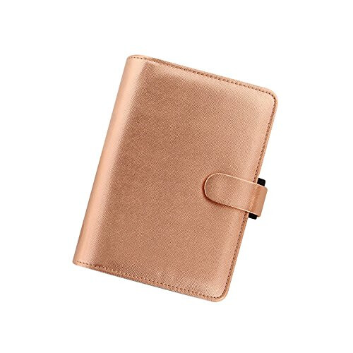 Personal Saffiano Metallic Personal Organiser - Rose Gold 2