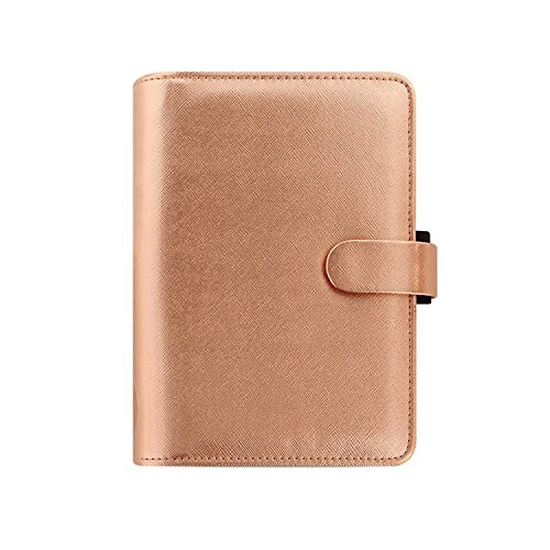 Personal Saffiano Metallic Personal Organiser - Rose Gold 1