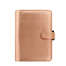 Personal Saffiano Metallic Personal Organiser - Rose Gold