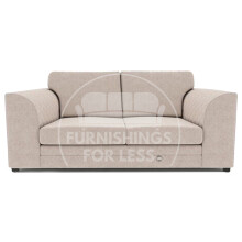 (Beige, 3 Seater) Quilted Chenille Fabric Fullback Corner Sofa Range